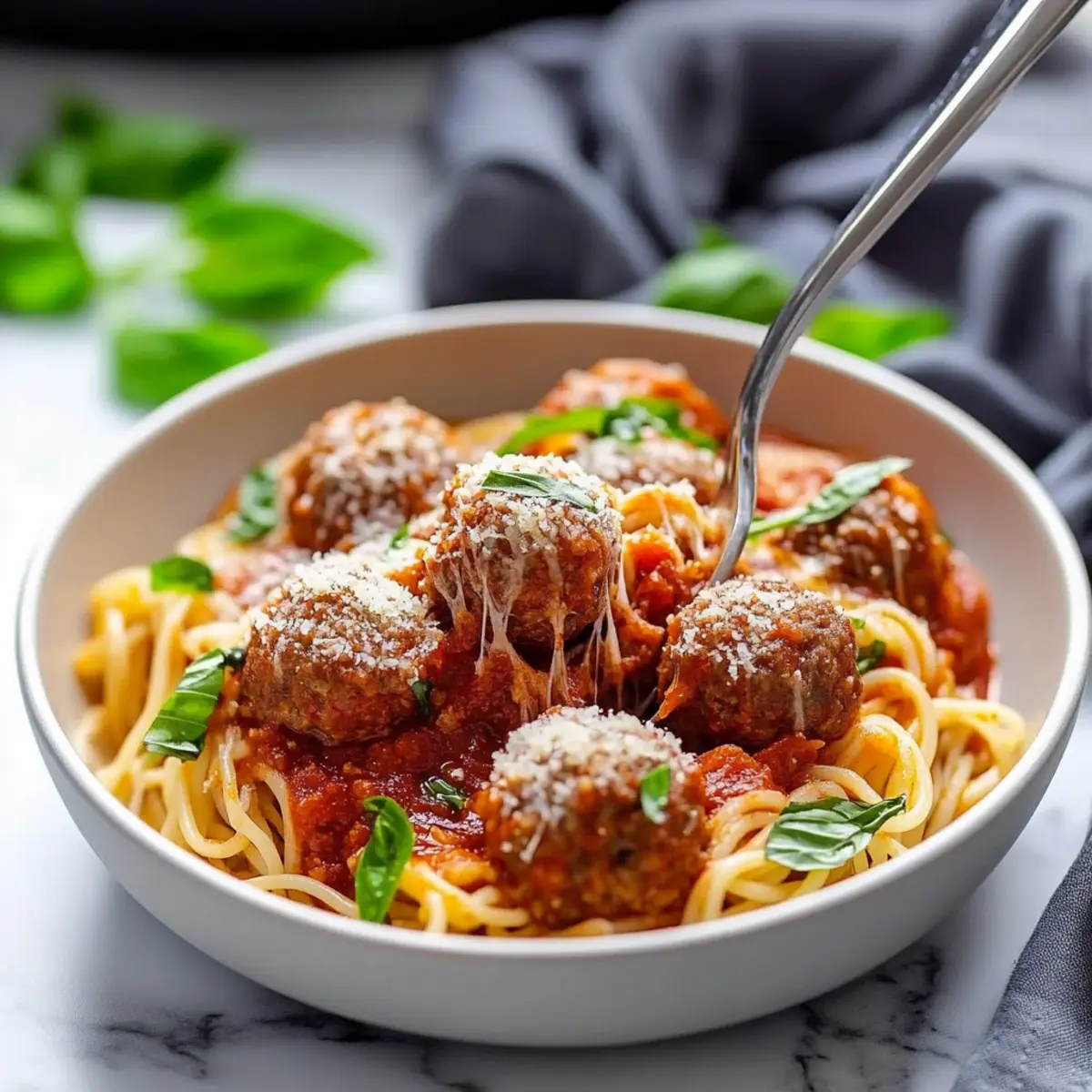 Slow Cooker Beef Meatballs in Marinara