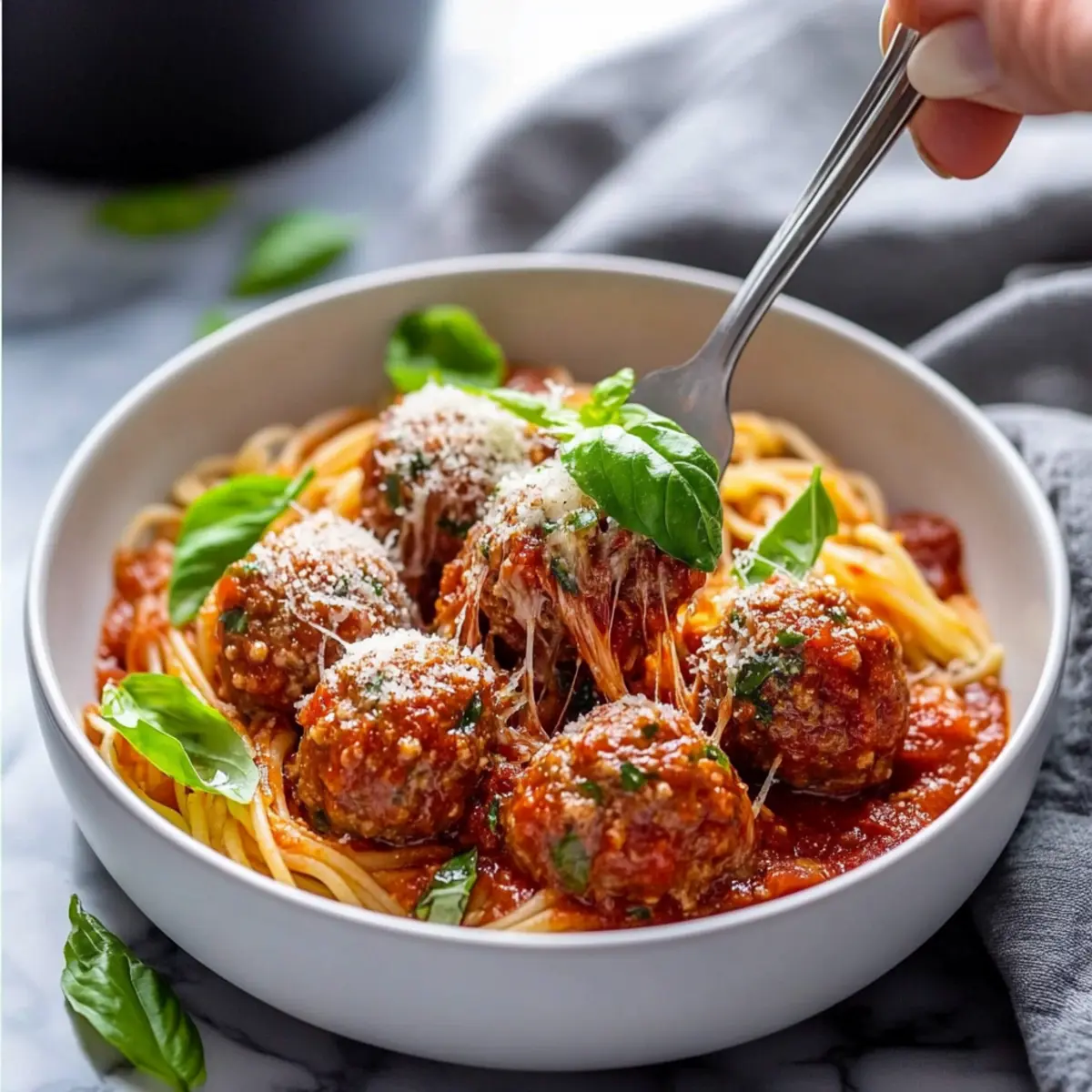 Slow Cooker Beef Meatballs in Marinara