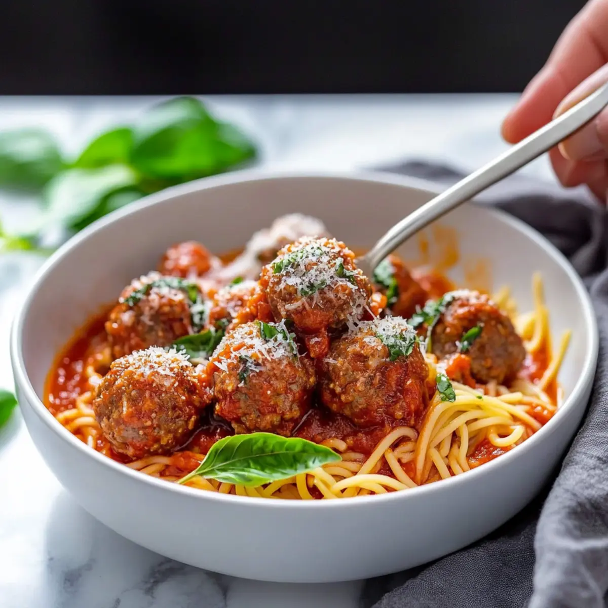 Slow Cooker Beef Meatballs in Marinara