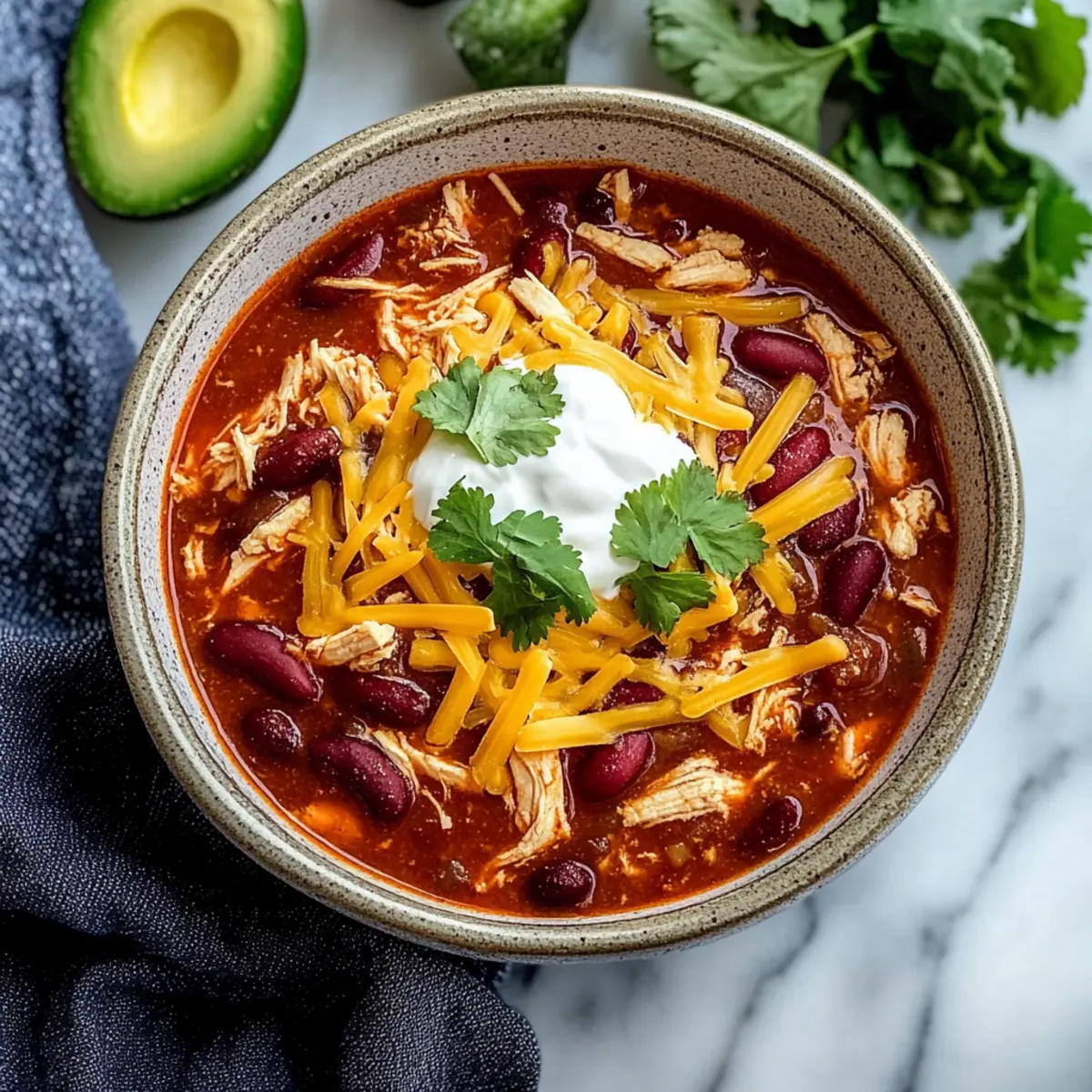 Slow Cooker Chicken Chili