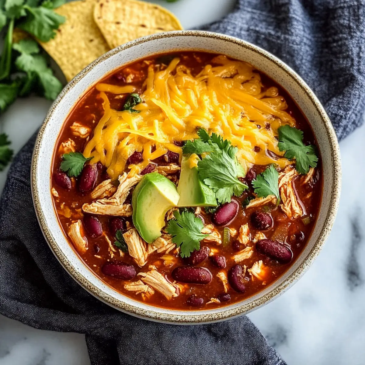 Slow Cooker Chicken Chili