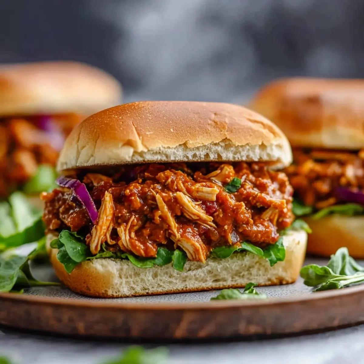 Slow Cooker Chicken Sloppy Joe Sliders