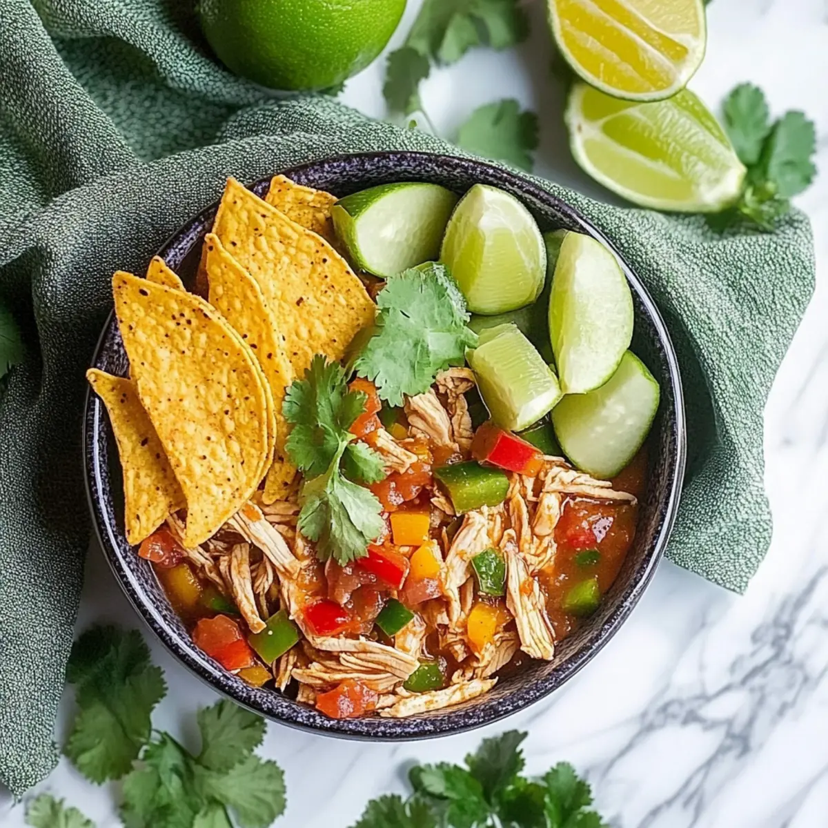 Slow Cooker Fajita Salsa Chicken