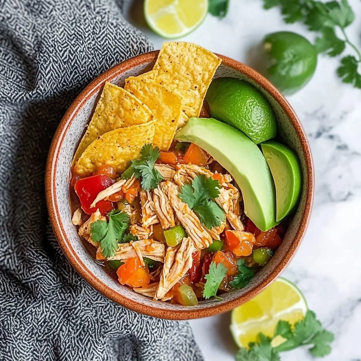 Slow Cooker Fajita Salsa Chicken