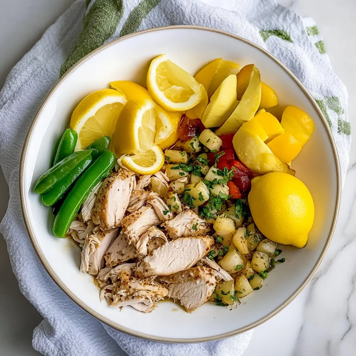 Slow Cooker Lemon Herb Chicken