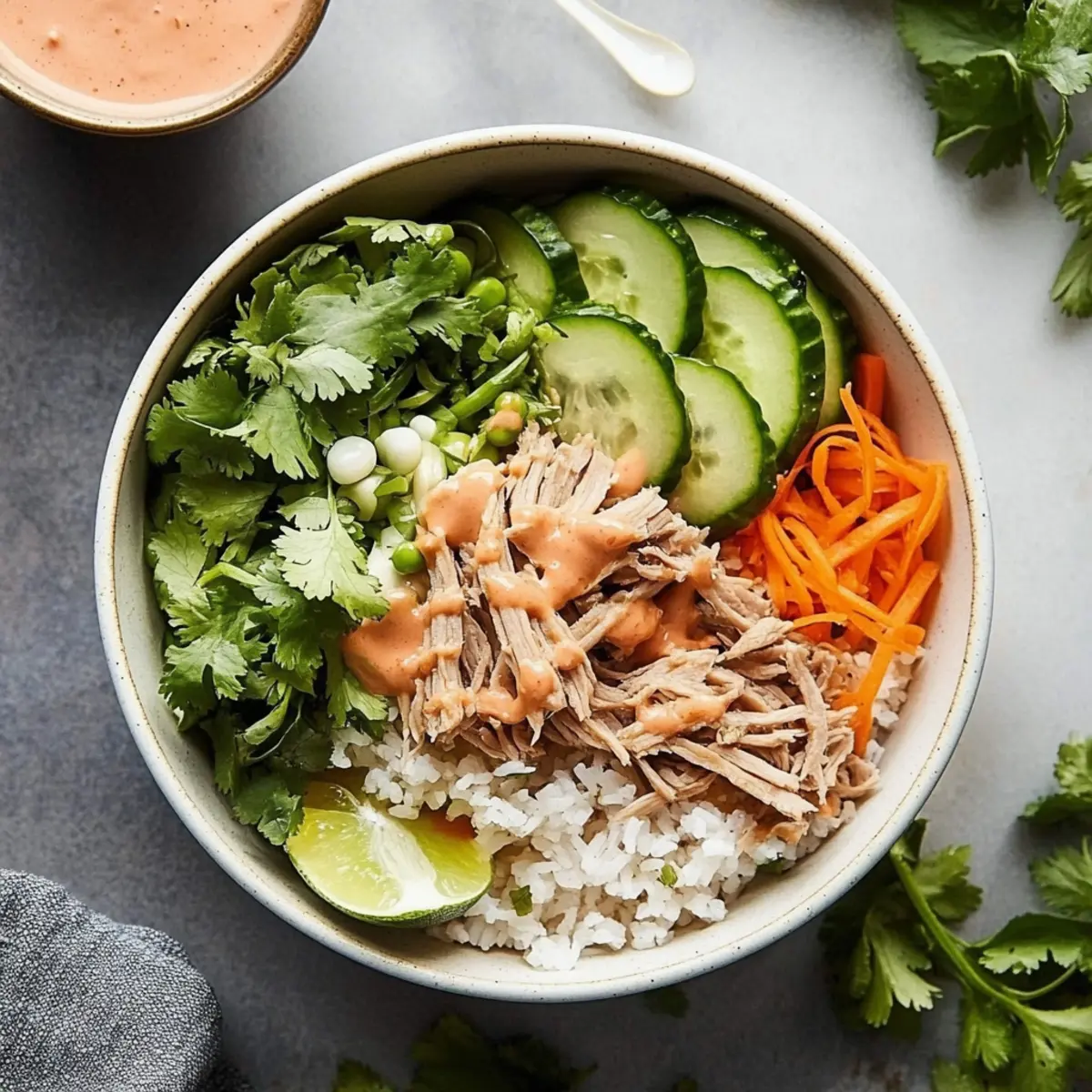 Slow Cooker Pork Banh Mi Bowls