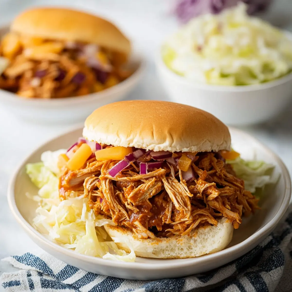 Irresistibly Juicy Slow Cooker Tropical Pulled Chicken