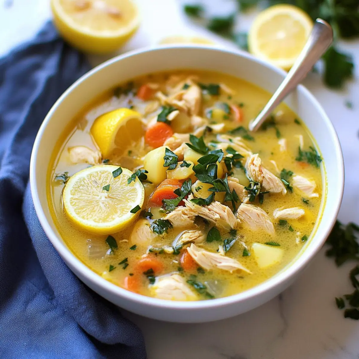 Sunshine Lemon Chicken Chowder (Crockpot, Instant Pot, Stovetop)