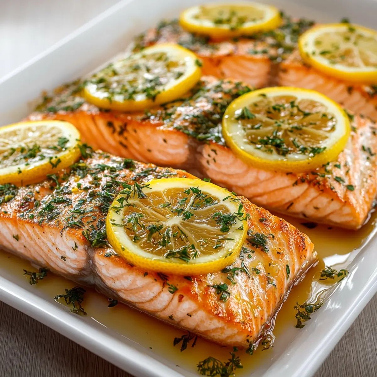 Baked Salmon with Lemon
