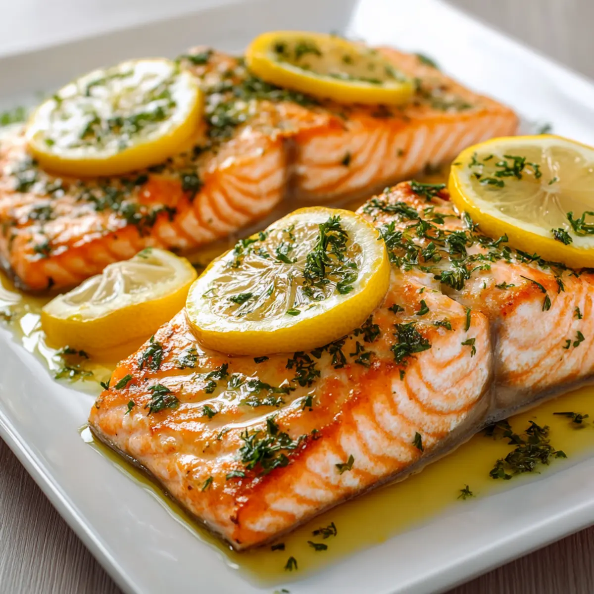 Baked Salmon with Lemon