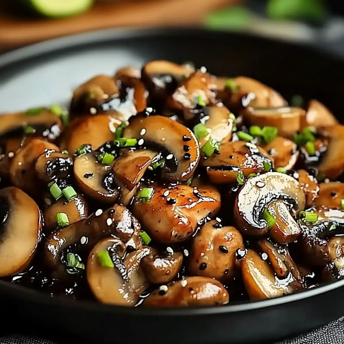 Black Pepper Chicken with Mushrooms