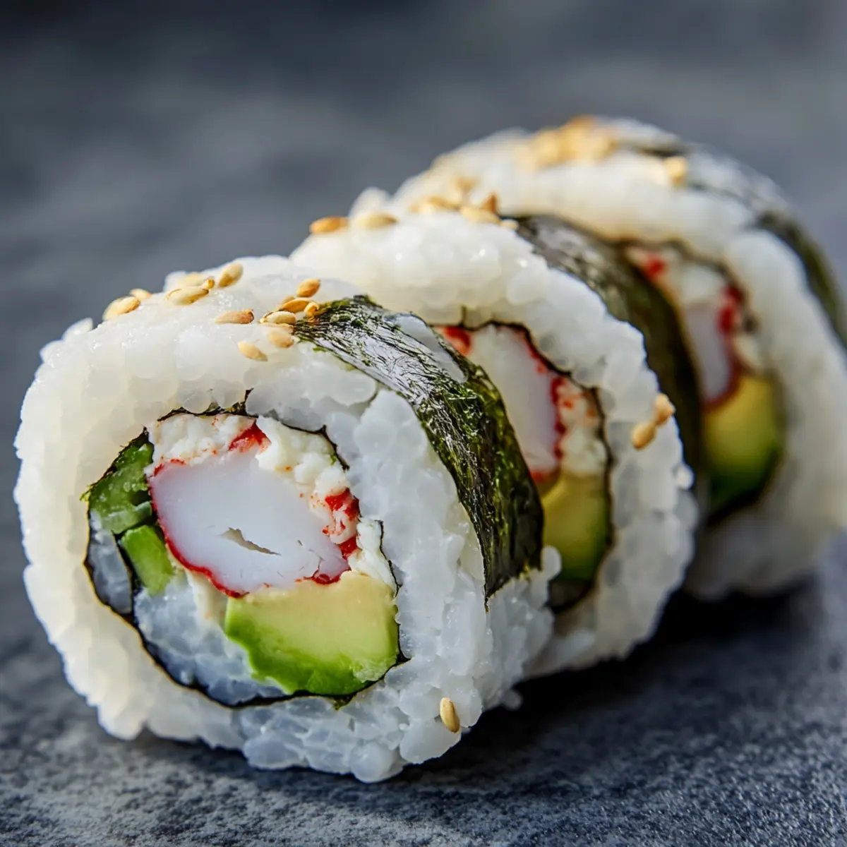 California Roll with Crab Avocado