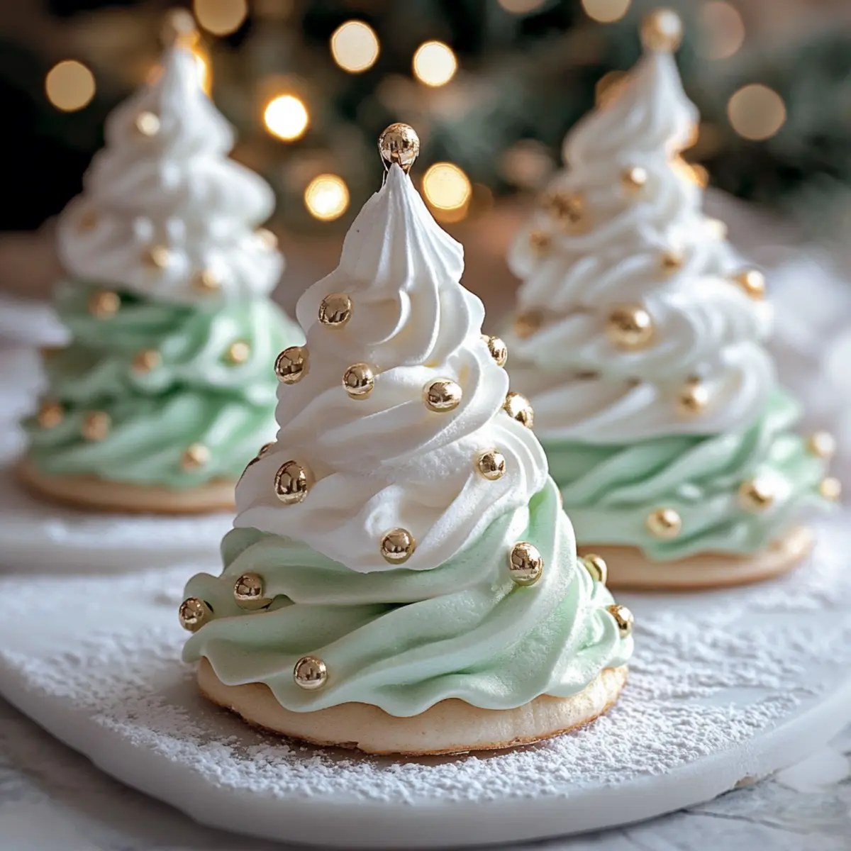 Delightful Christmas Tree Meringues That Melt in Your Mouth