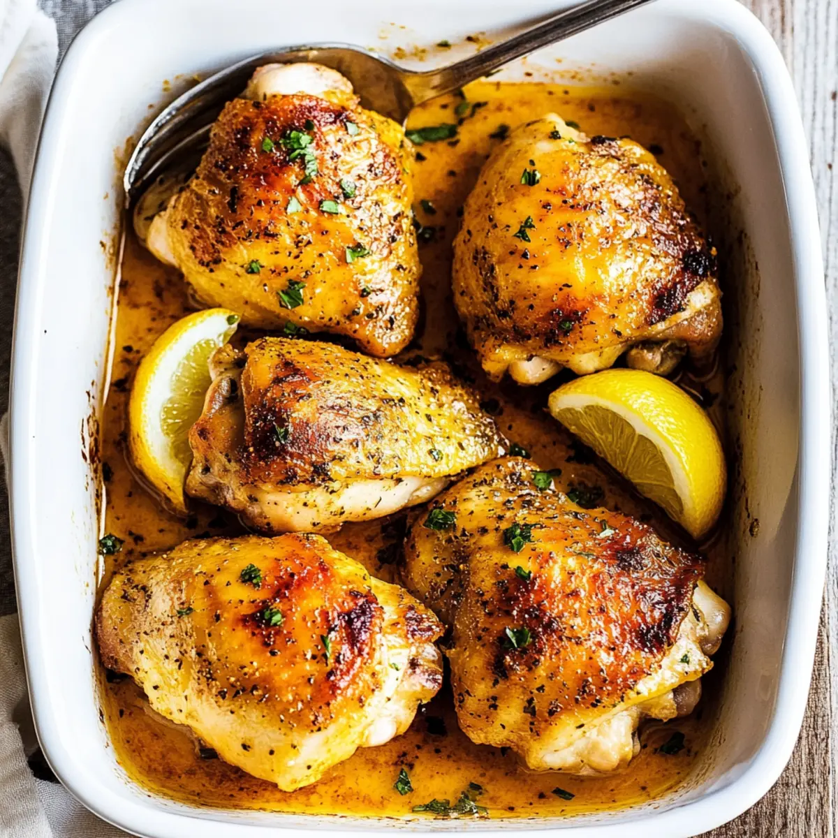 Crispy Baked Chicken Thighs