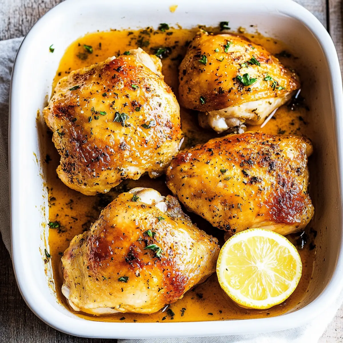 Crispy Baked Chicken Thighs