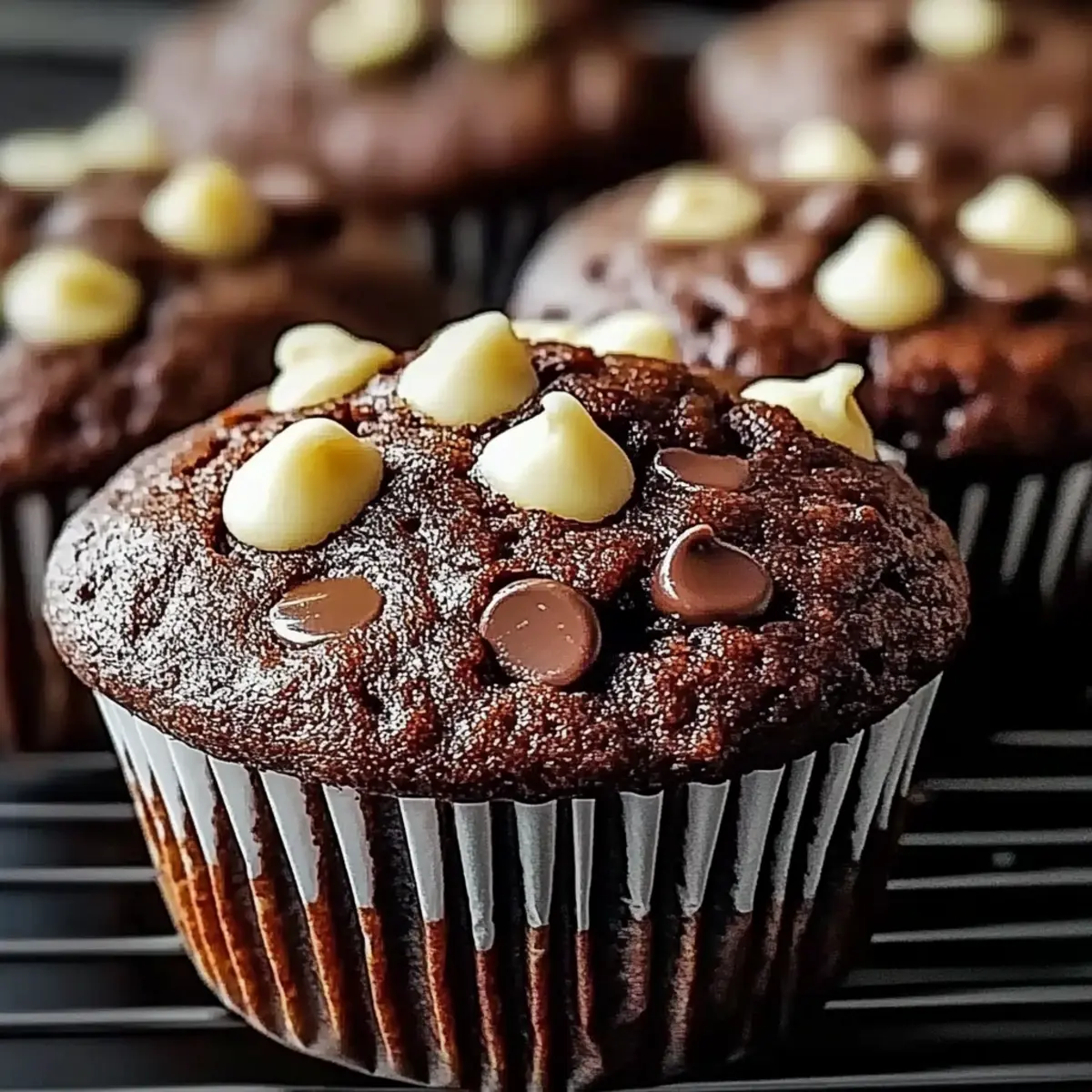 Double Chocolate Zucchini Muffins