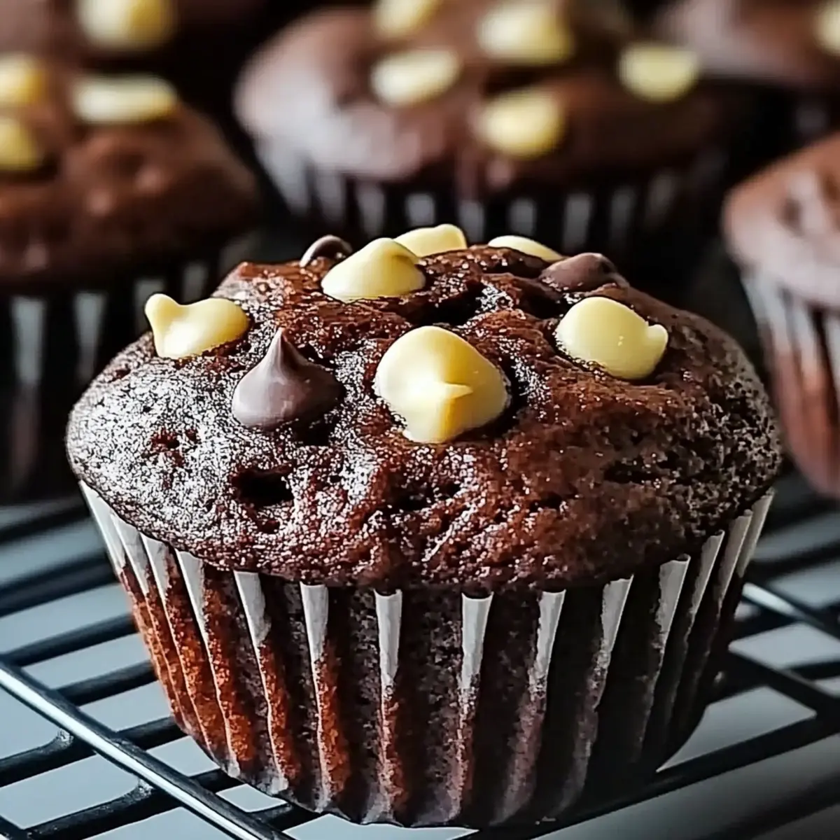 Double Chocolate Zucchini Muffins