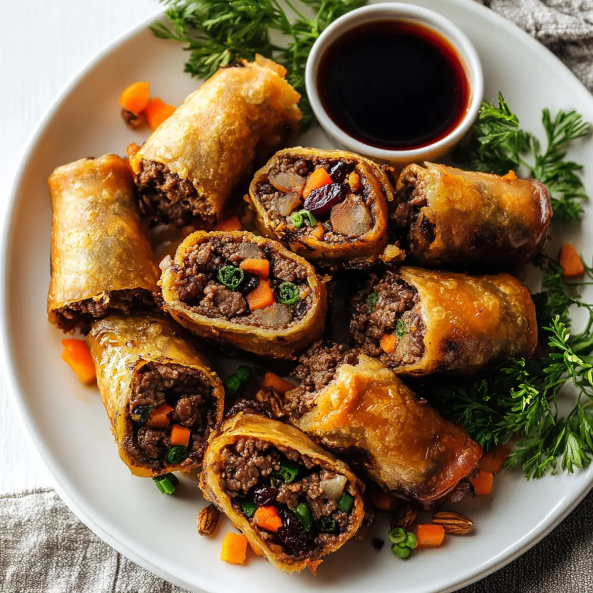 Irresistible Ginger-Carrot Beef Rolls with Cranberries Walnuts