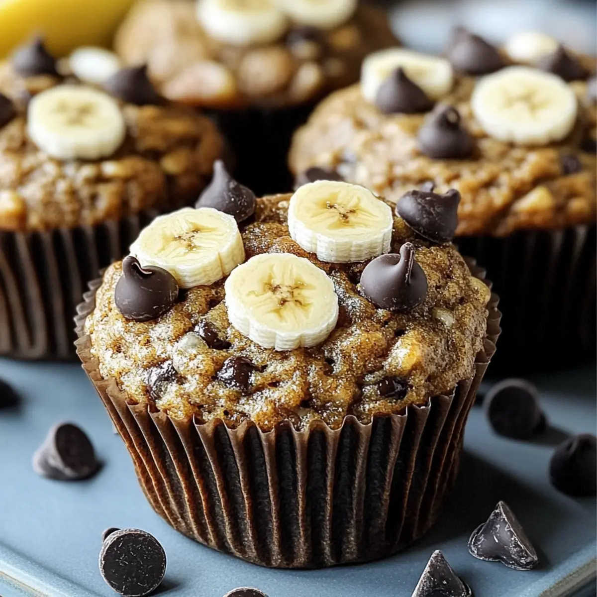 Delicious Healthy Chocolate Chip Banana Muffins to Savor