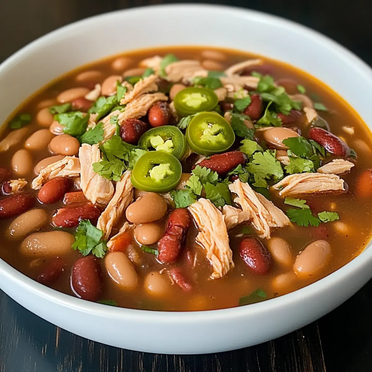 Irresistible Jalapeño Beans with Shredded Chicken Magic