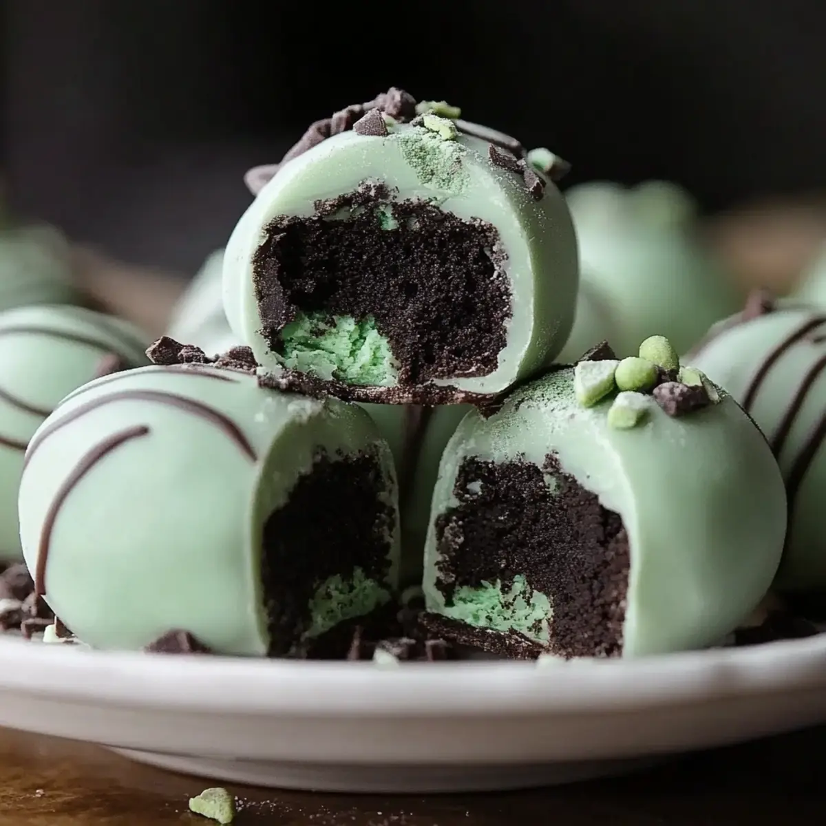 Mint Oreo Truffles