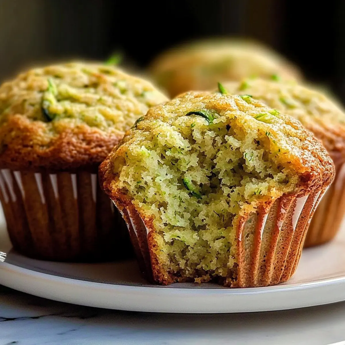 Moist Zucchini Muffins