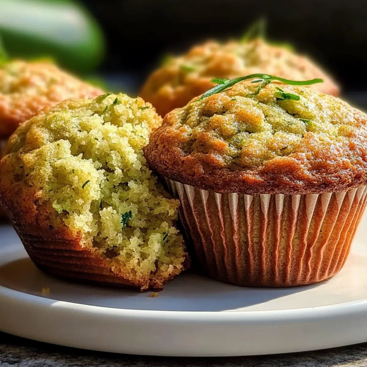 Moist Zucchini Muffins