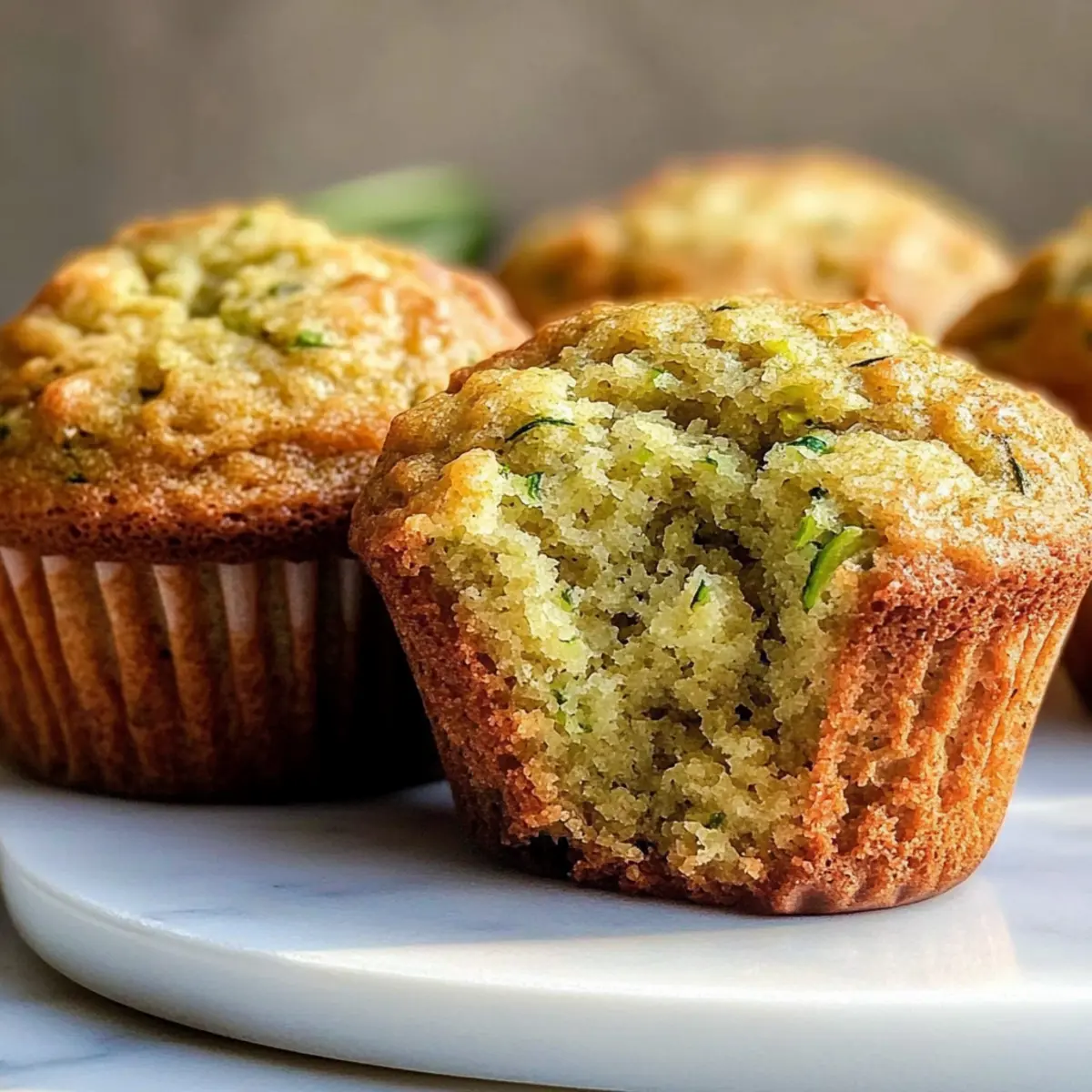 Moist Zucchini Muffins