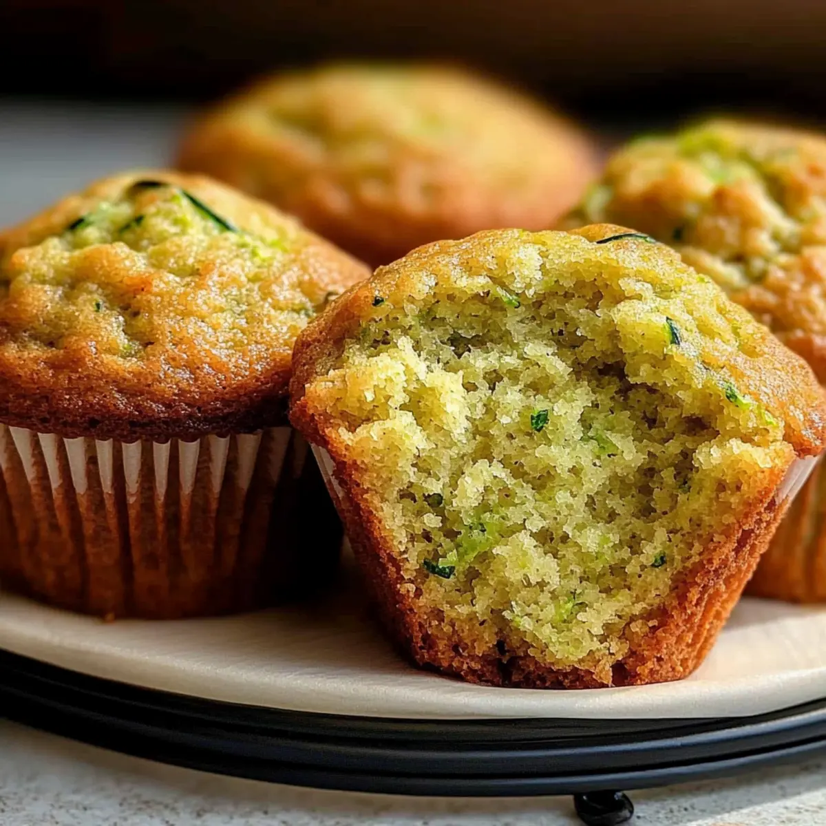 Moist Zucchini Muffins