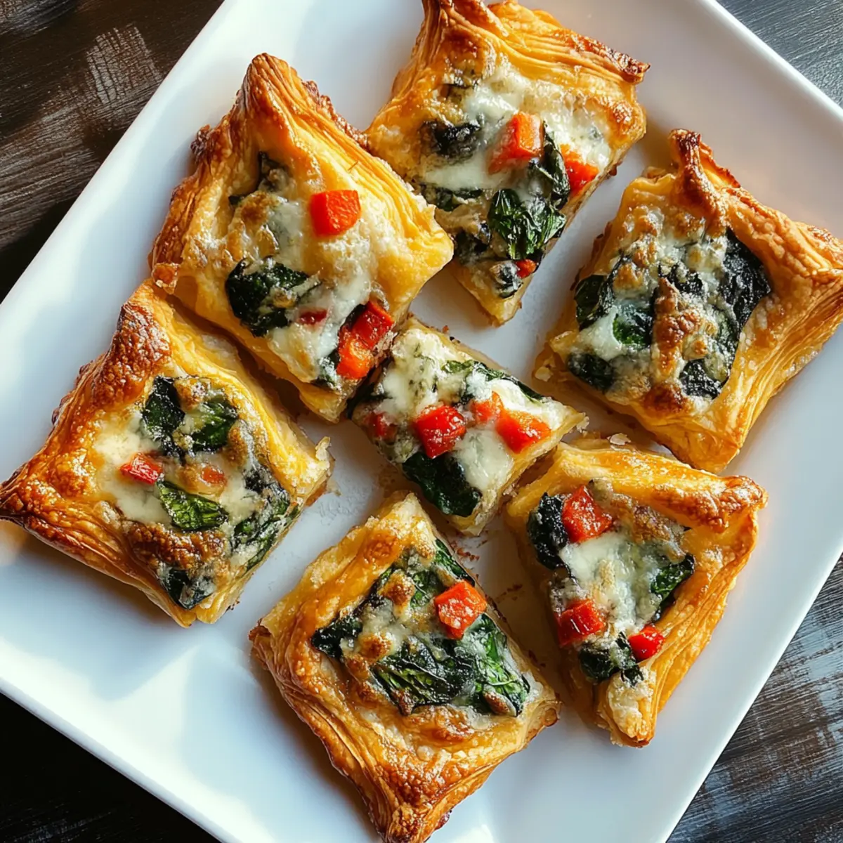 Irresistibly Cheesy Spinach Pepper Carrot Crescent Squares