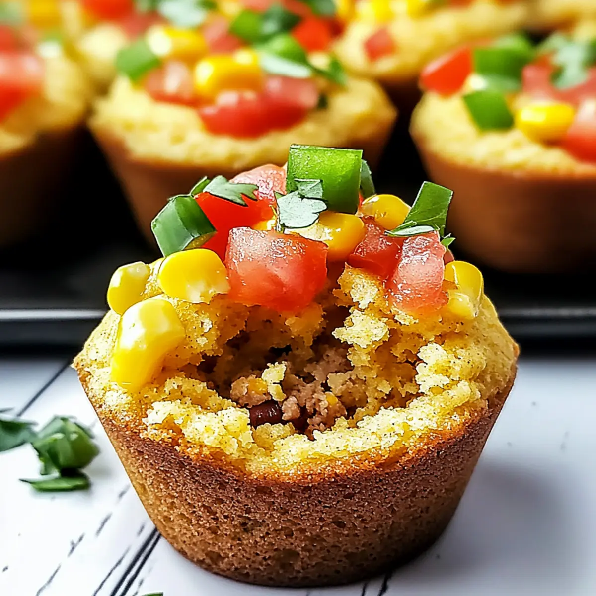Taco Cornbread Muffins