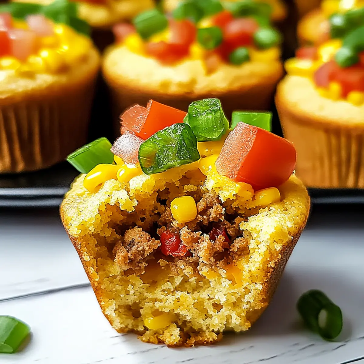 Taco Cornbread Muffins
