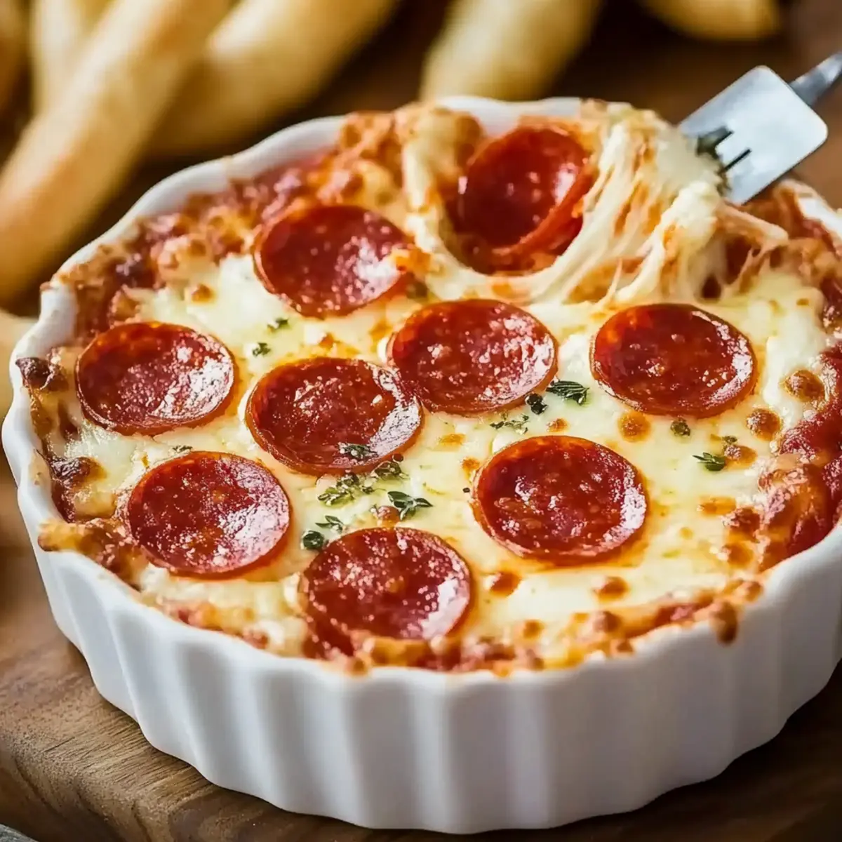 Baked Pepperoni Dip