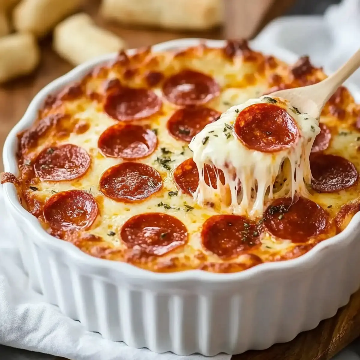 Baked Pepperoni Dip