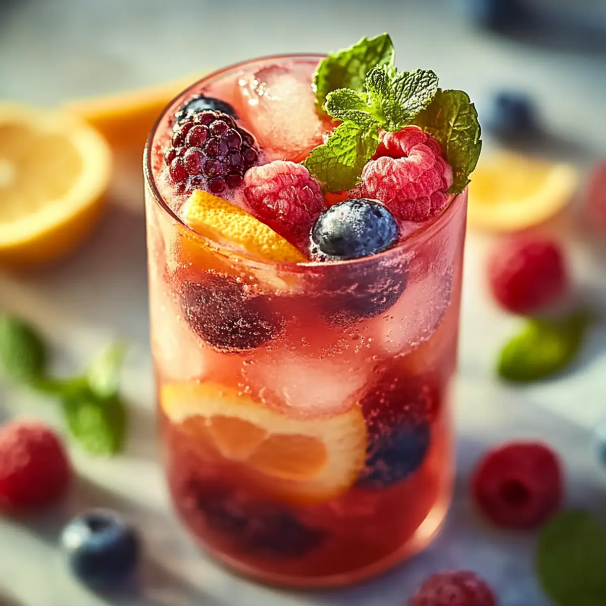 Berry Citrus Garden Fizz
