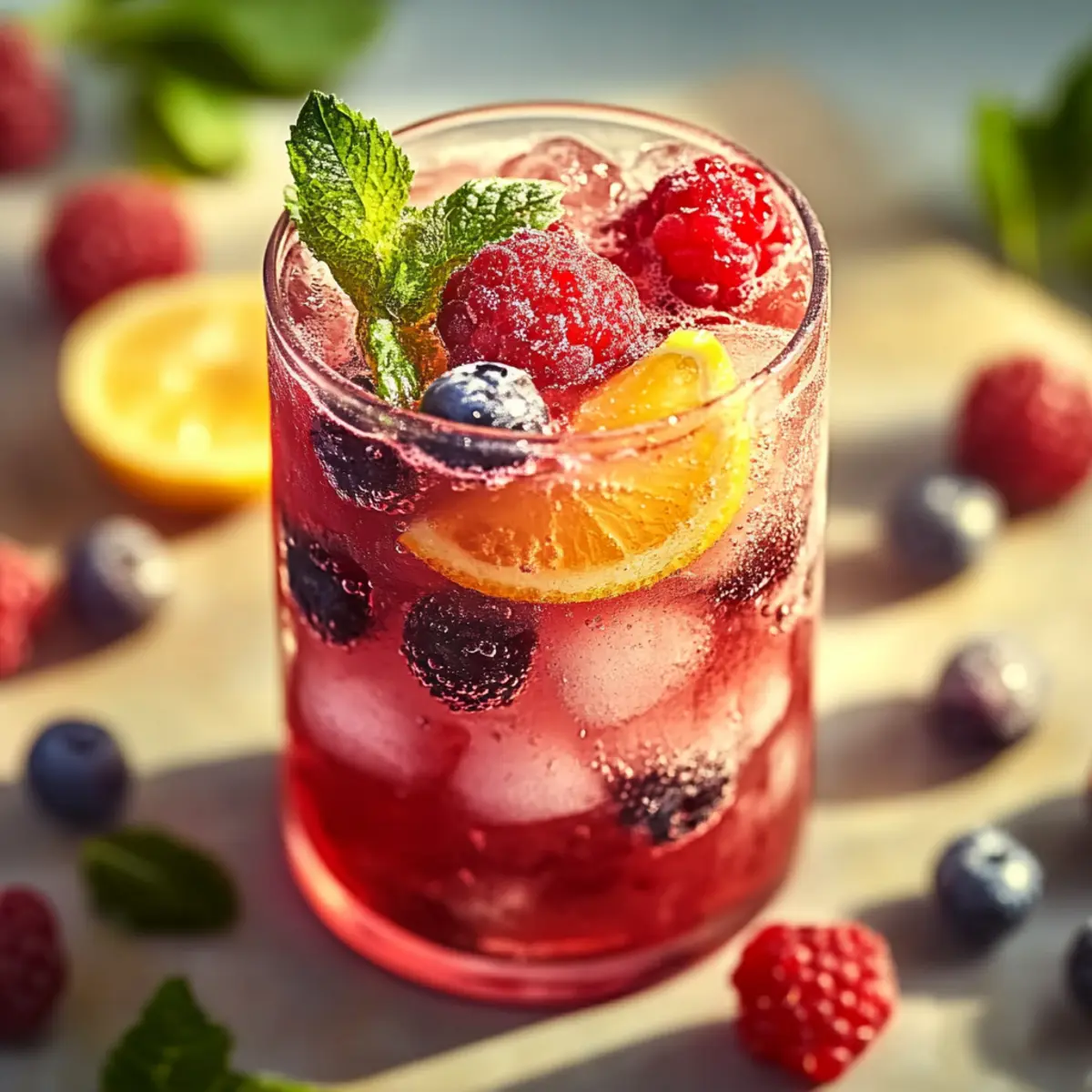 Berry Citrus Garden Fizz