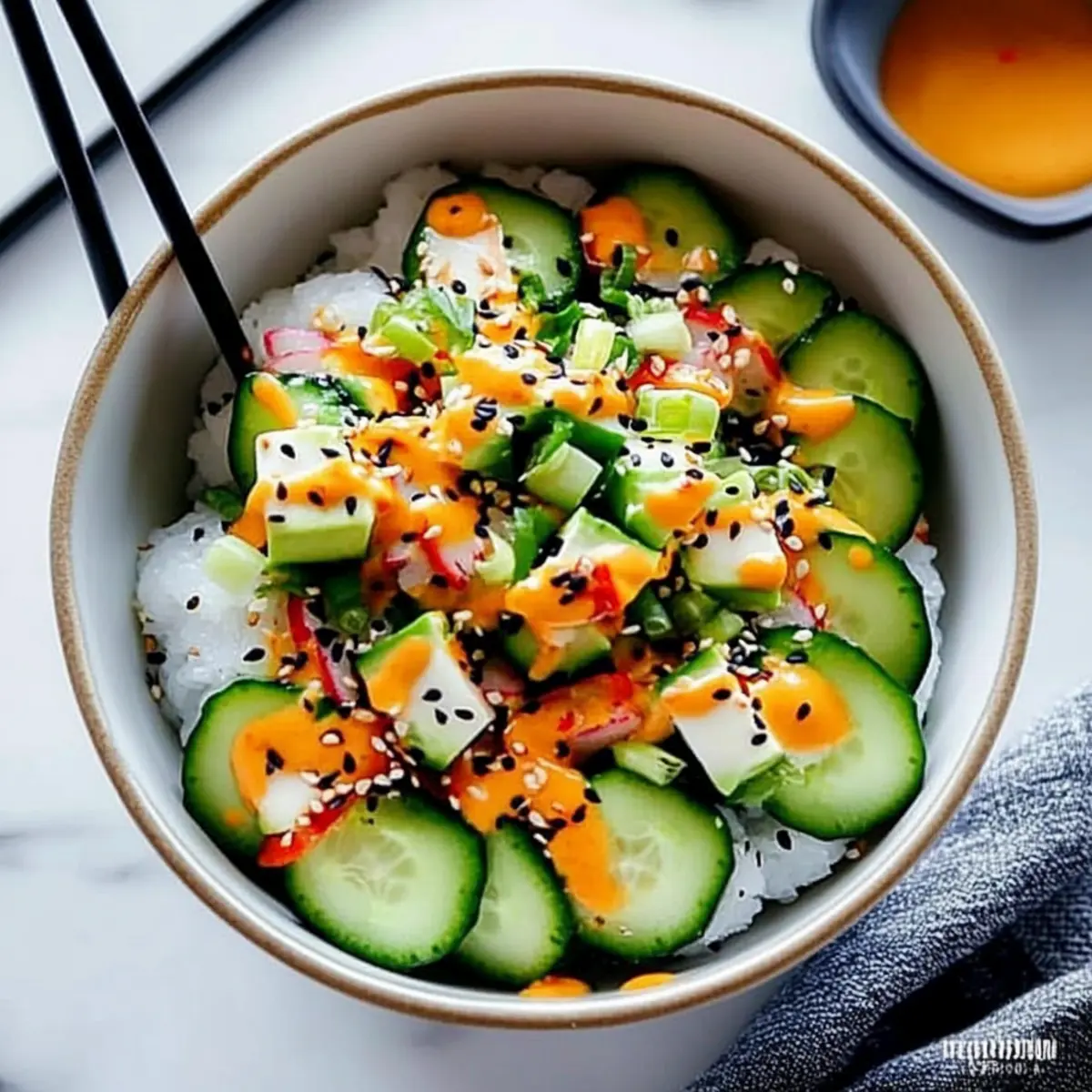 California Roll Cucumber Salad