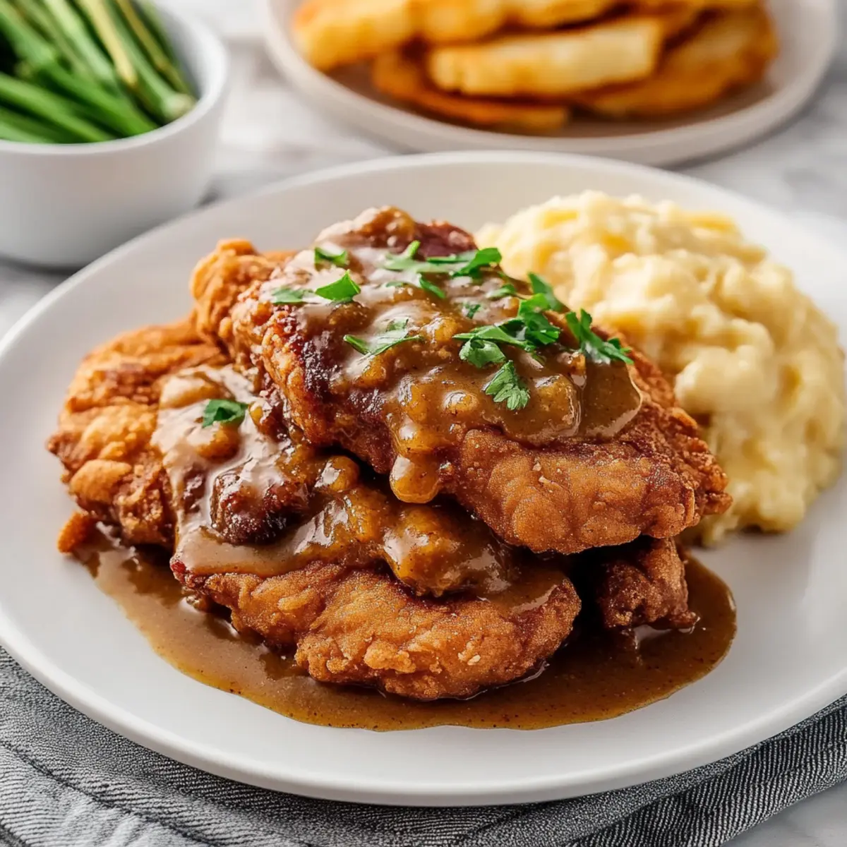 Chicken Fried Steak with Buttery Country Gravy
