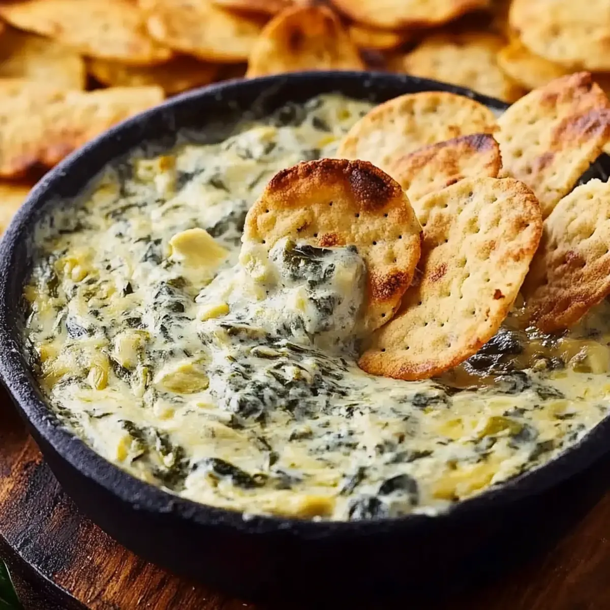 Creamy Spinach Jalapeño and Artichoke Dip
