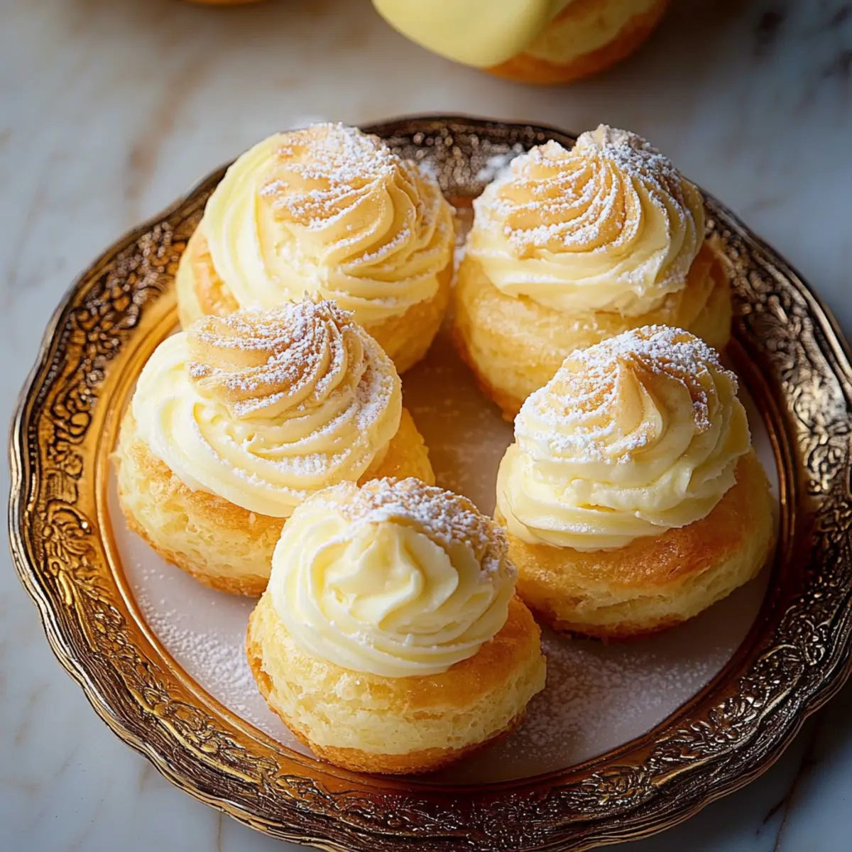 Eggnog Cream Puffs