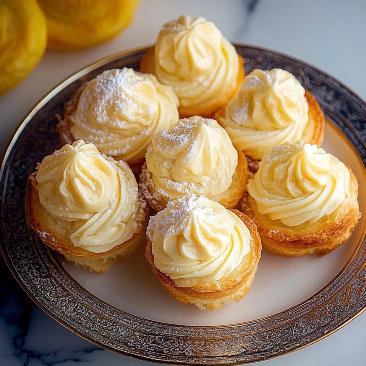 Eggnog Cream Puffs