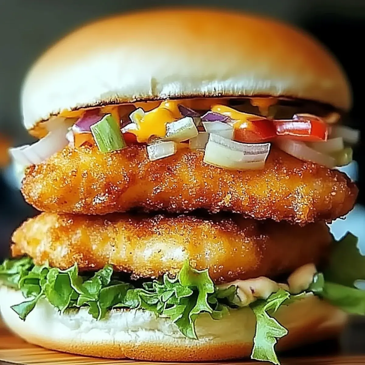 Crispy Fried Fish Burger: A Juicy Dinner Delight