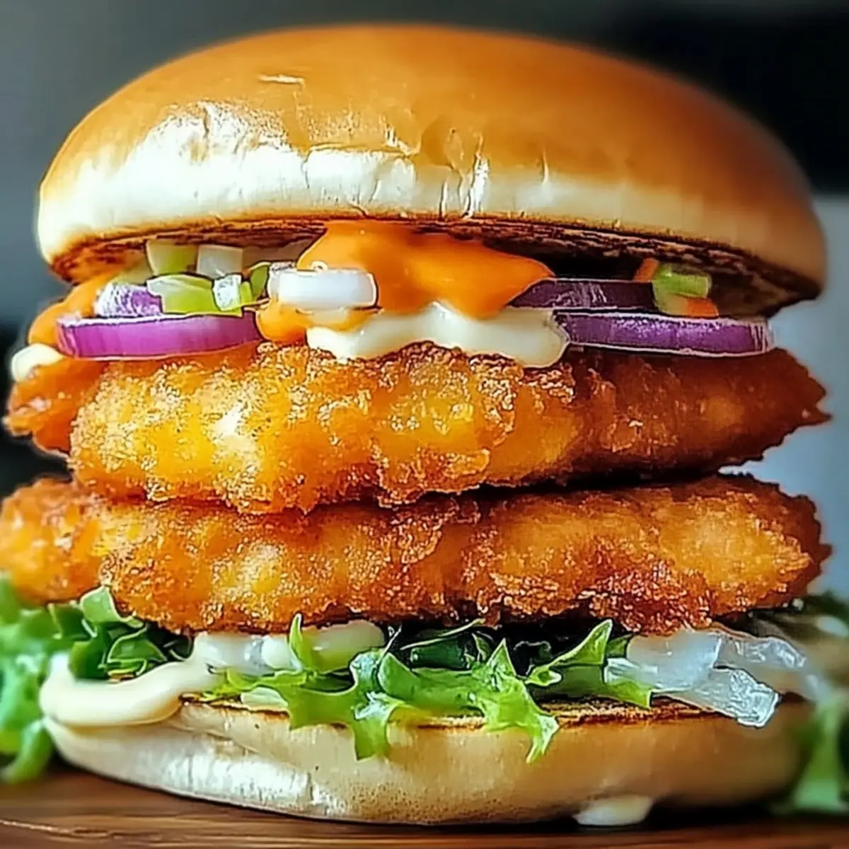 Fried Fish Burger