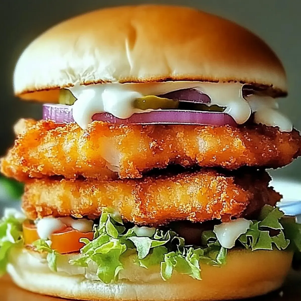 Fried Fish Burger