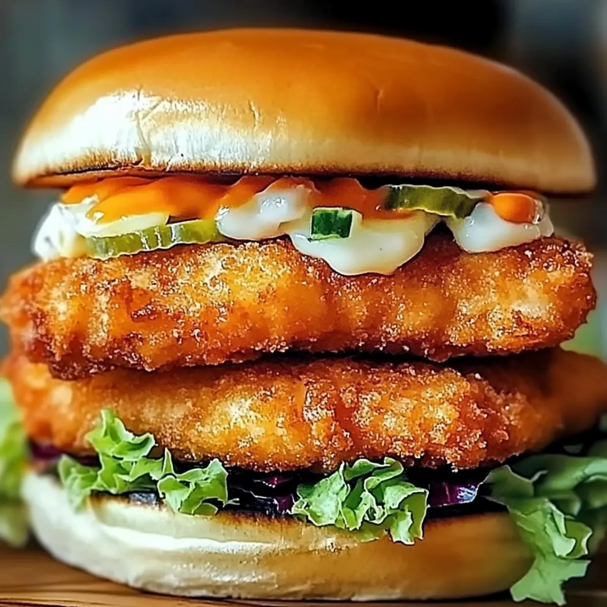 Fried Fish Burger