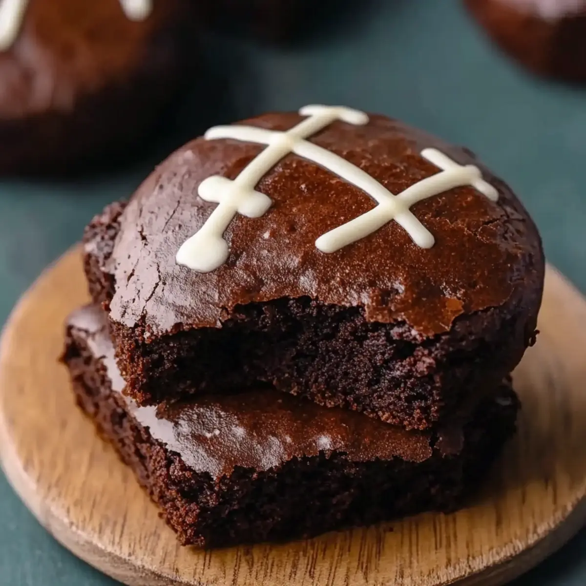 Indulgent Fudgy Football Brownies for Game Day Delights
