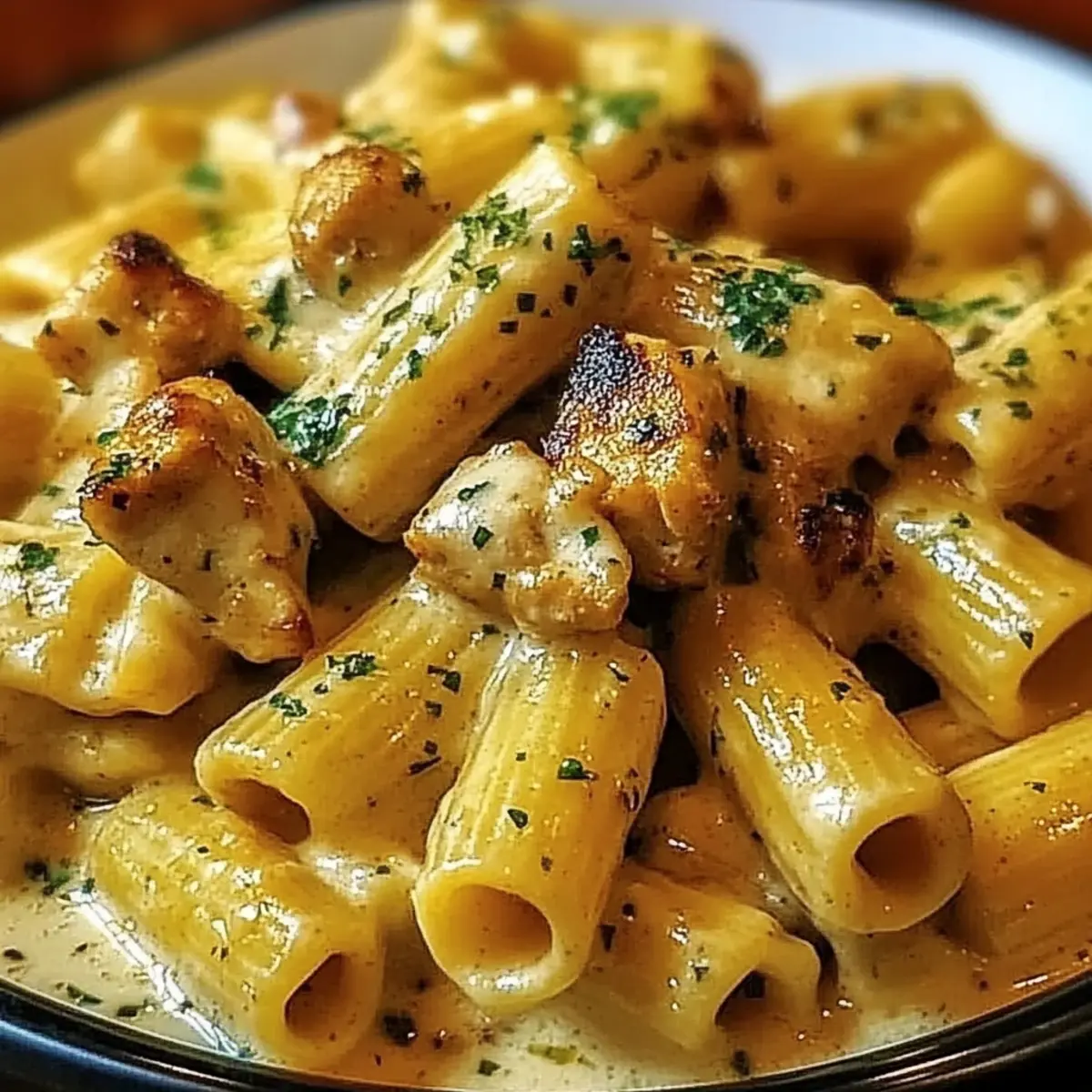 Indulgent Garlic Butter Chicken Rigatoni in Just 30 Minutes