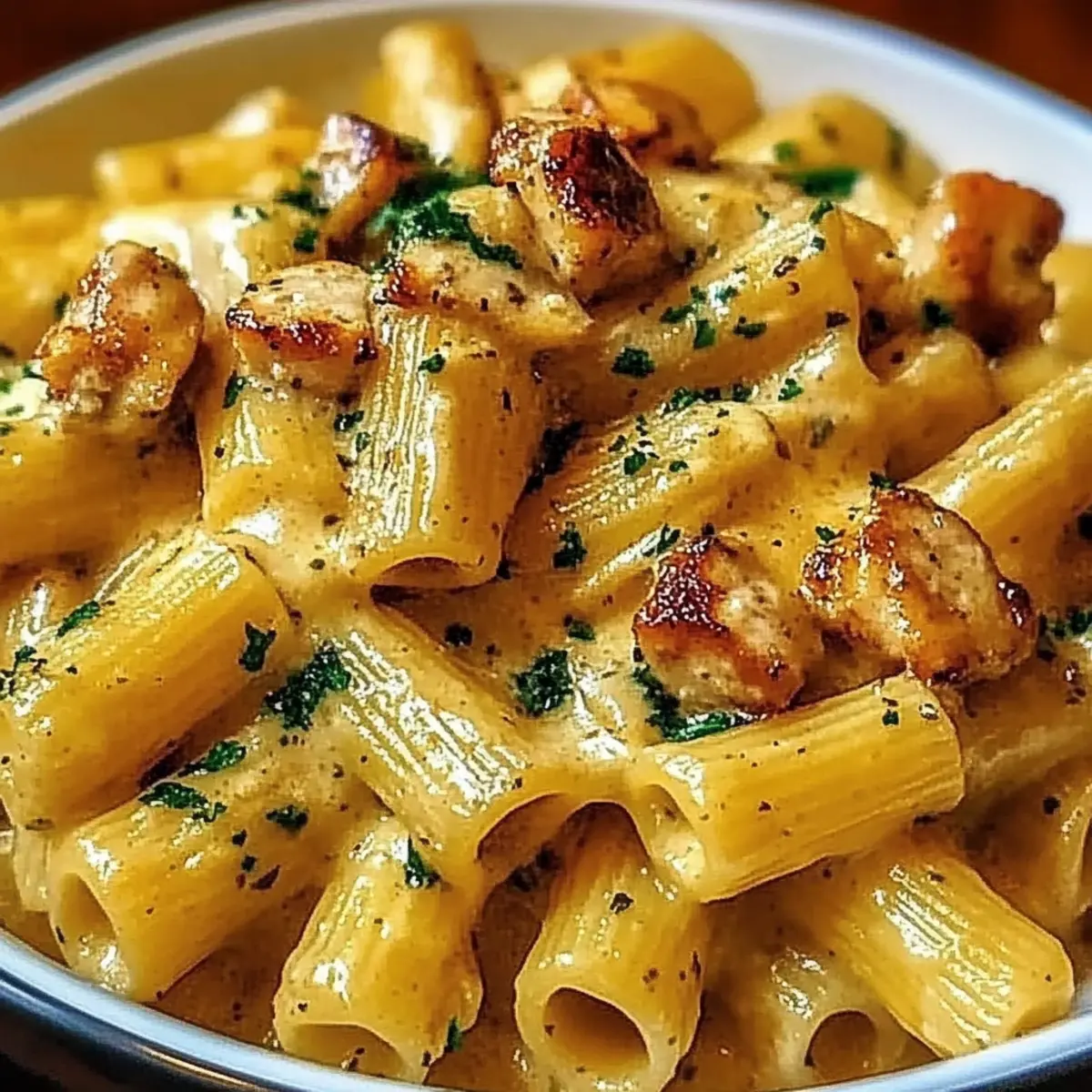 Garlic Butter Chicken Rigatoni