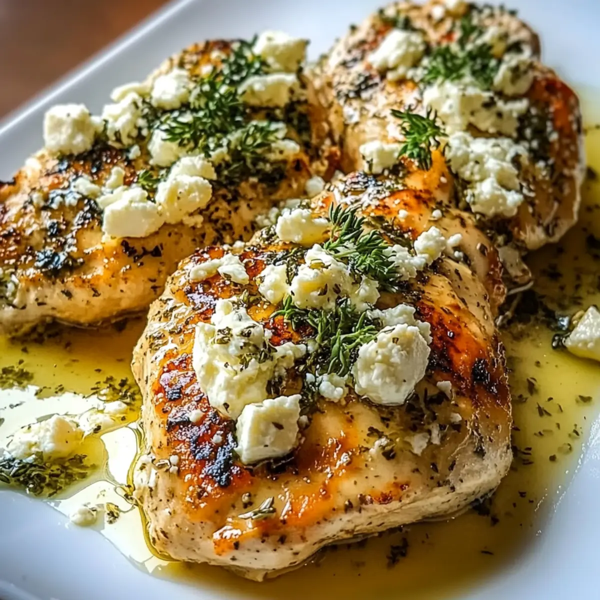 Greek Chicken with Lemon and Feta