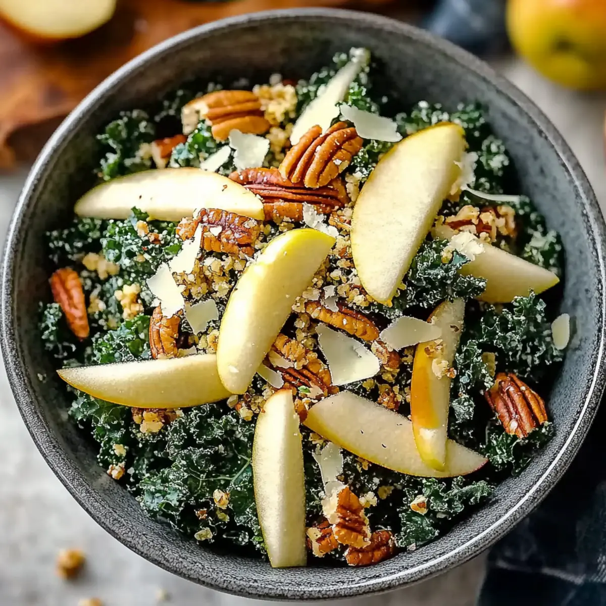 Vibrant Kale Salad With Apple And Pecans for a Nutritious Boost